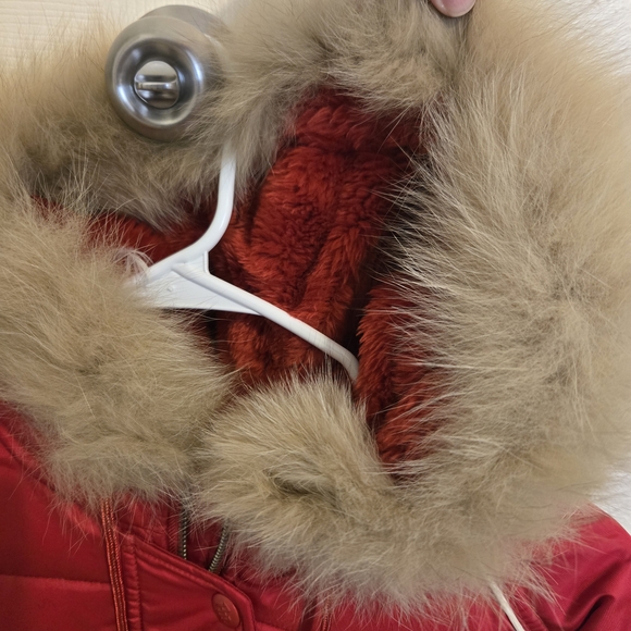 Rocawear Red Puffer Jacket with Fur Trim - Picture 12 of 13